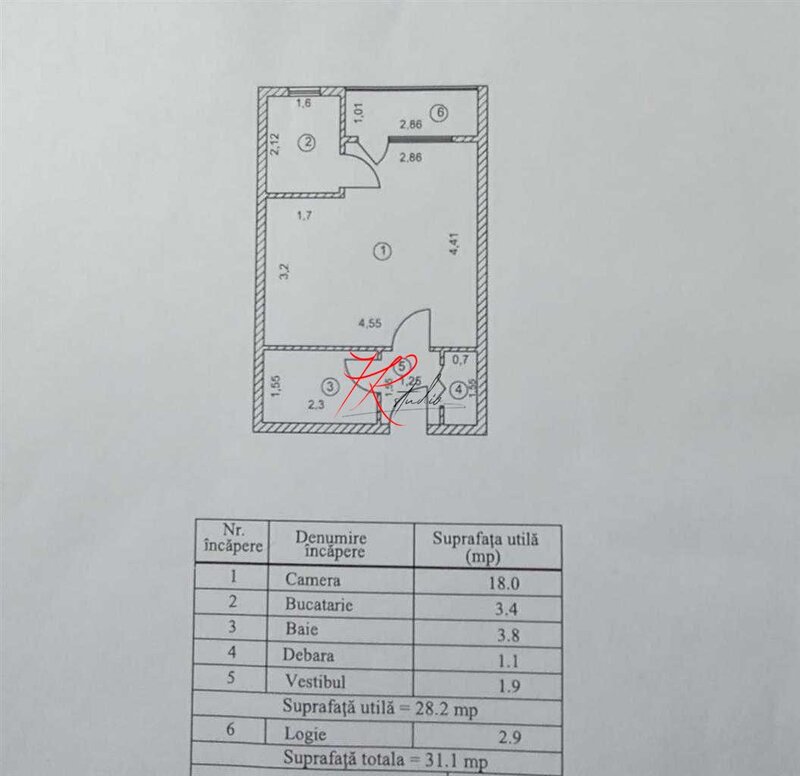 Titan, vanzare garsoniera decomandata sector 3